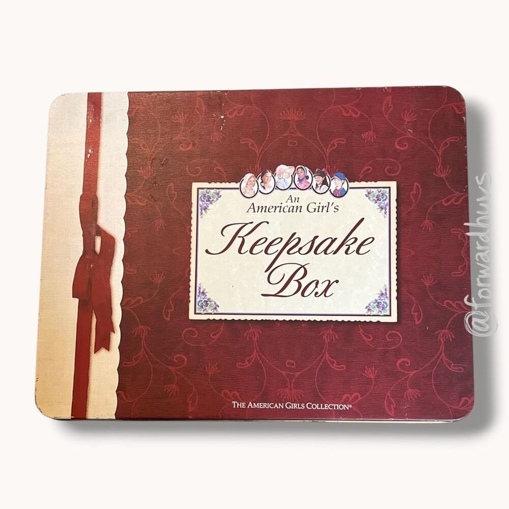 American Girl Hallmark Keepsake Box Tin Memory Book Journal Set